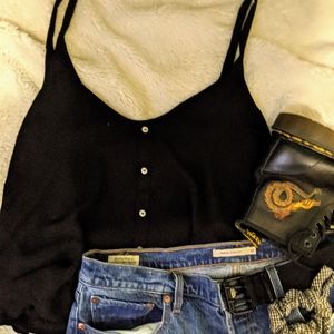 Forever 21 Button Tank